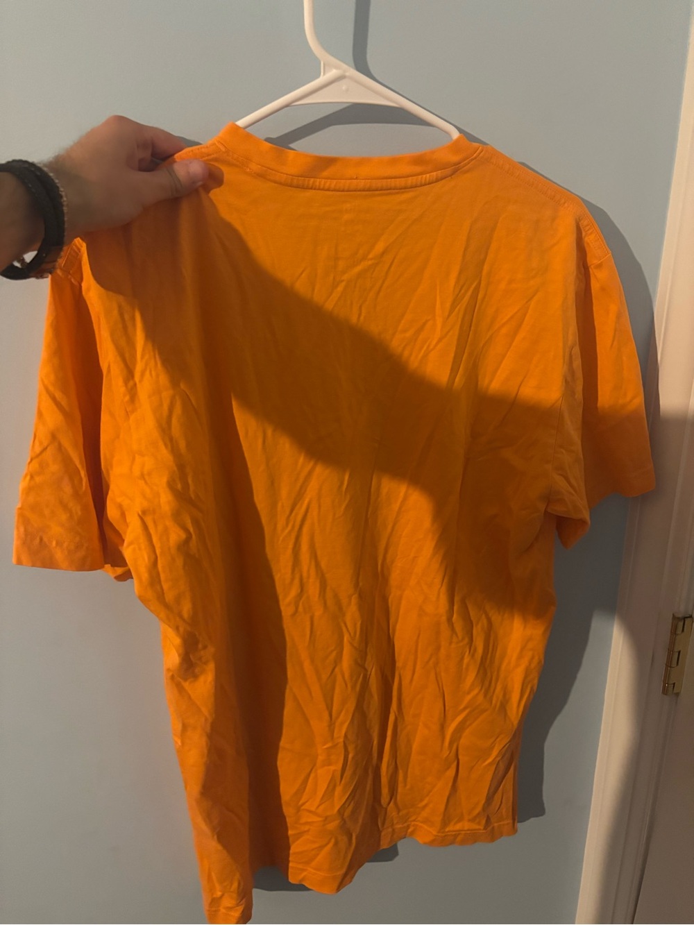 Psycho Bunny Orange V-Neck T-Shirt men’s size large (6) - Picture 4 of 4